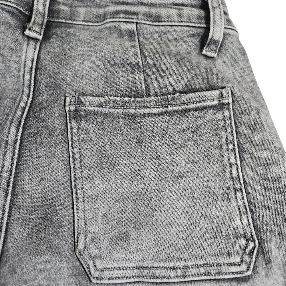 Vervet Distressed Wash Cargo Pants, Distressed Grey, Size 26 - Picture 5 of 14